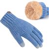Bequemer Laden Guanti Donna Invernali Touch Screen Termici Fodera In Pile | Donna Invernali Doppio Caldo Ciniglia Touch Screen Guanti con Spessi Pile per Corsa, Sci, Ciclismo, Regalo Natale