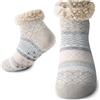 Cirorld Calzini Donna Invernali, Calze Casa Calde, Morbide e Antiscivolo, Calzini Termici Caldi Pile, Calze Termiche Natalizie, Ideali come Regalo di Natale o Capodanno per Mamma, Fidanzata o Amica
