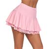 Avidlove Minigonna Sexy da Donna Gonna Corta Plissettata a Vita Alta | Finiture in pizzo, Altamente Elasticizzato, Morbido e Confortevole, Orlo con Volant, Elegante e Versatile