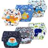 AUYAO 6 PZ Mutandine Di Apprendimento Bambino, Pantaloni Da Vasino Unisex, Lavabile Mutanda Per Bambini, Bambino Mutandine Allenatrici Di Cotone