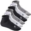 CFLEX LIFESTYLE - 6 paia di calzini per scarpe da ginnastica - nero/grigio/bianco - 35-38