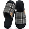 GOEWY Ciabatte Uomo Aperte, Pantofole Memory Foam Scamosciato Traspirante con Suola Antiscivolo, Pianelle Estive per Interno ed Esterno, Regalo Originale per Papà e Marito