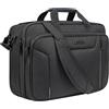 EMPSIGN Borsa Porta PC 17,3" Espandibile, Multiscomparto Grande Capacità | tessuto poliestere idrorepellente, protezione rfid antifurto, tracolla ergonomica, fascia trolley, multiuso lavoro e viaggi