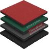 Floordirekt Play Protect - Tappetino protettivo per parco giochi e giardino, superficie ammortizzante e antiscivolo, resistente alle intemperie, spessore 25 o 40 mm (50 x 50 x 2,5 cm, colore verde)
