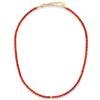 GD GOOD.designs Gemma Collana Donna Pietre Naturali perline sfaccettate 4mm | Catena acciaio inox placcata oro 18K regolabile (40-45 cm) | Girocollo boho impermeabile