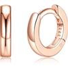 Silvora 6-20mm Orecchini Uomo Donna Cerchio Argento 925 Piccoli | argento 925 delicato sulla pelle, design semplice e versatile, brillante, elegante, può indossato insieme ad altri orecchini