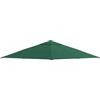 Outsunny Tetto di Ricambio per Gazebo 3x3 m da Giardino 298x295cm Verde | Telo Copertura per Gazebo, Resistente all'Acqua, Poliestere 180g/㎡, 8 Fori di Drenaggio, Prese d'Aria, Solo Copertura