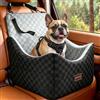 JOEJOY Seggiolino per auto per cani di taglia piccola e media, seggiolino per auto lavabile con tasche portaoggetti, imbottitura in memory foam rinforzato, rialzo per seggiolino per cani per sedile