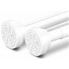 Gardinenbox Asta telescopica Como, senza praticare fori, estensibile, 70-120 cm, bianco, diametro 25/22 mm, asta di morsetto per tende, asta per tenda da doccia e asta appendiabiti 202610