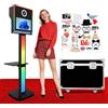 DOWWEI Multi-Purpose Photo Booth Machine con Touchscreen da 15.6 pollici, Selfie Magic Mirror DSLR Fotobooth, Foto Box per la Condivisione, Matrimonio (Black, 15.6Inch)