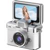 NbgrvB per mini portachiavi fotocamera 1.48 pollici schermo 720P per video selfie | Display HD da 3,73 cm, 720P per registrazione video, portachiavi, filtro di bellezza, ricarica di tipo C