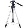 Mediawave Store - Treppiedi Professionale con Altezza Regolabile 160cm Cavalletto in Alluminio Universale per Fotocamera, Treppiede Leggero, Portatile, Richiudibile