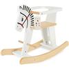 Bieco 74000210 - Cavallo a Dondolo in Legno, 68 x 26.5 x 48 cm, Bianco