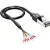 PENGLIN Connettore RJ45 maschio a 8 pin, cavo di collegamento seriale da 1 | Debug seriale, Connessione di rete, RS232 e RS485, 1 metro