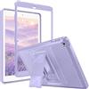 MoKo Cover per iPad 9.7 2018/2017, iPad 6ª /5ª Generazione, Taro Viola | Custodia Coperta Protettiva Anti-Urti e Sporco con Pellicola Integrata & Supporto per iPad 9.7