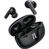 BLAYS Auricolari Bluetooth con Custodia Display LED (Nero) | Suono Hi-Fi Stereo, Microfono Integrato, Display LED Doppio, Lunga Durata 35 Ore, Ricarica USB-C