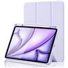 Palkitsee Custodia per iPad Air 11 M4 2026 8a generazione/M3 2025/M2 2024, iPad Air 5a/4a generazione 11 2022/2020, custodia sottile con supporto per matite, supporta la ricarica di Apple Pencil