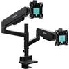 ONKRON Supporto doppio Monitor da scrivania Braccio Monitor Staffa per 13-32 Pollici - Staffa Monitor Girevole full-motion con Molla a Gas VESA 75 x 75-100 x 100 mm e peso max 8 kg - G140