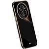 RankOne La Custodia del Telefono è Adatta per Realme 14 Pro+ 5G / Realme 14 ProPlus 5G (6.83 Inches), Case per Cellulare in Silicone con Telaio Galvanico - Nero