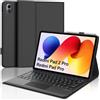 FOGARI Tastiera con touchpad per Xiaomi Redmi Pad 2 Pro 12,1 2025 5G/Poco Pad M1 | Tastiera magnetica rimovibile Bluetooth con trackpad per Redmi Pad 2 Pro/Redmi Pad Pro/Xiaomi Poco Pad, nero