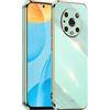 HONLEN Custodia per HONOR Magic4 Pro (6.81 Inches), Cover Morbida in Silicone TPU, Design del Telaio Galvanico - Verde