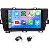 BYNYXI 4+64G Android 14 Autoradio per Toyota Prius 2009 2010 2011 2012 2013 GPS Navigation 9 inch Touchscreen 2 DIN Radio con Carplay Android Auto Bluetooth FM/RDS Backup Camera Mirror Link