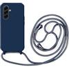 betterfon Collana per cellulare compatibile con Samsung Galaxy A56 | Necklace Custodia con nastro, Custodia con cordino per cellulare, custodia antiurto da appendere con cordino, blu