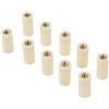 FortunateSweet Puntali per stecca da biliardo, in nylon, altezza 25 mm, 10 pezzi | Costruzione in nylon resistente, filettatura da 0,5 cm, dimensioni 12 mm, sensazione stabile, facile sostituzione per i