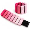 Sunviva Pesi per gambe e braccia, 2 x 0,45 kg, regolabili | Pesi per polsi e caviglie in silicone, blocchi di peso rimovibili, colore rosa sfumato, per pilates e yoga