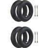 Marchfunny Tubo curvo per scooter con valvola in gomma resistente, 25,4 cm | Costruzione in gomma ispessita, dimensioni 255 x 80, adatto per ruote da 25,4 cm, pronto per terreni ruvidi, lunga durata