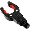 EfforPrac Lega di alluminio Rod Rest Grippz 5.5cm British Style | Filettatura M3/8, finitura nera, si adatta a staffe standard, pesca alla carpa, per un resistente mix di alluminio ABS