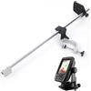 RXLIFE Staffa di montaggio per trasduttore portatile, girevole a 360°, supporto universale per ecoscandaglio, telescopico, per barche, kayak, canoe, apertura con morsetto da 8,41 cm
