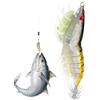 Ungtyb Artificiali Pesca Mare Esca Gamberetto Realistica E Luminosa Con Ami A | Esche Da Pesca Al Salmone Jig Bass Adatta a Trota Pesce Gatto Crappie Mare Acqua Salata Lago Fiume Riva Barca