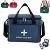 Generic Borsa medica di emergenza vuota di pronto soccorso con tracolla regolabile | Kit di primo soccorso impermeabile vuoto, multiuso, kit di primo soccorso da viaggio, multi tasche, per viaggi all'aperto