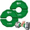 MuscleForge Micro Plates 0,25 kg (Set da 2, 0,55 lb) - Piastre Frazionarie in Gomma Flessibile per Manubri, Kettlebell e Bilancieri Olimpici - Senza Molle, Senza Magneti