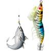 Byeaon Esca da Pesca per Branzino Gambero Nuotante Realistico Luminoso al Buio con | Esche da pesca Bass Esca Adatta a Trota Pesce Gatto Crappie Mare Acqua Salata Lago Fiume Riva Barca