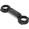YKPSEDX Morsetto Triplo Superiore Moto per Sportster 883/1200 Forcella Anteriore in Ferro Stabilizzatore Forcella Dyna Low Rider Forty Eight Sterzo in Carbonio