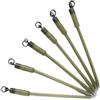 Lastdaytime Connettore per alimentatore da pesca 75 mm con gambo flessibile | 60 mm di lunghezza, materiale TPE, colore verde, set da 5 pezzi, ideale per sacchetti in PVA stretti