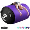 FBSPORT Tappetino gonfiabile da ginnastica con rullo ad aria, 100 cm