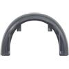 Allthingstore Protezione ABS resistente all'usura per scooter elettrico Xiaomi 4 Pro | Misura precisa da 10,5 x 16,8 cm, materiale ABS ispessito, finitura nera, protegge il telaio anteriore dagli urti