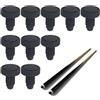 Generic Copertura inferiore per stecca da biliardo, antipolvere, 2,16 x 1,73 cm | Copertura protettiva in gomma per stecca da biliardo, 10 pezzi, tappi antipolvere per famiglia, amici, fidanzati, marito