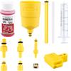 Friedwohl Set di sfiato dei freni, freni a disco idraulici, per Shimano, TEKTRO, MAGURA, per bicicletta Fluido per freni a disco idraulici, kit di sfiato, compresi i freni minerali liquidi