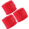 SAFIGLE 3 Rotoli Fasce Mani Traspiranti da Boxe in Cotone Elastiche Rosse | Compressione Regolabile, per Sparring e Kickboxing, da Usare Sotto i Guantoni, Adatte a Donne