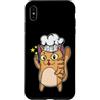 cat meow mackerel animal paw Pet cute dr Custodia per iPhone XS Max Gatto come Cook Peace