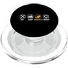 XXL Chinchilla Käfig Zubehör Kuscheltier Eat Sleep - Cincillà, capelli lunghi, cincillà PopSockets PopGrip per MagSafe