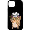 cat meow mackerel animal paw Pet cute dr Custodia per iPhone 15 Plus Gatto come Cook Peace