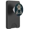 Paws & Trails Cuore floreale con zampa di cane e gatto per gli amanti degli animali PopSockets PopWallet per MagSafe