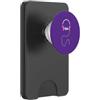 Music Headphone Design Cuffie Musicali Logo in Colore Fucsia e Bianco PopSockets PopWallet per MagSafe