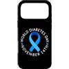 Diabetes Awareness Month World Diabetes Custodia per iPhone 17 Pro Max World Diabetes Day 2026 Type 1 Type 2 Diabetes Awareness