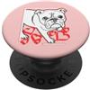 (Art)elier-druck-elke-design, Bulldog, h Bulldog, cuore, alce, cane, bulldog inglese PopSockets PopGrip Adesivo